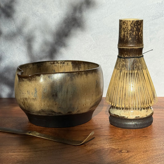 Matcha theeset - kom & standaard