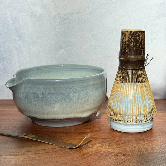 Matcha theeset - kom & standaard