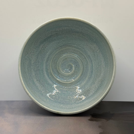 Lichtblauwe schaal swirl