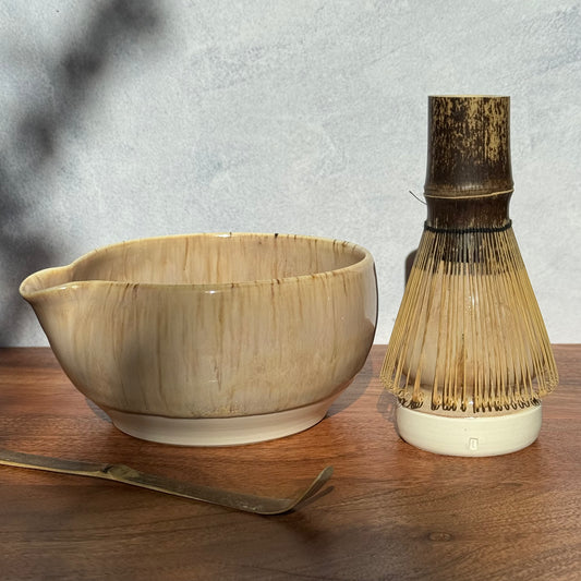 Matcha theeset - kom & standaard