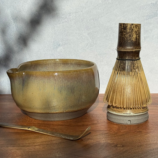 Matcha theeset - kom & standaard