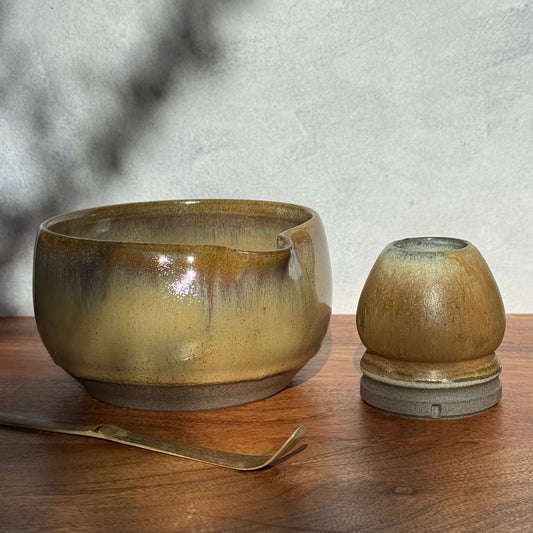 Matcha theeset - kom & standaard