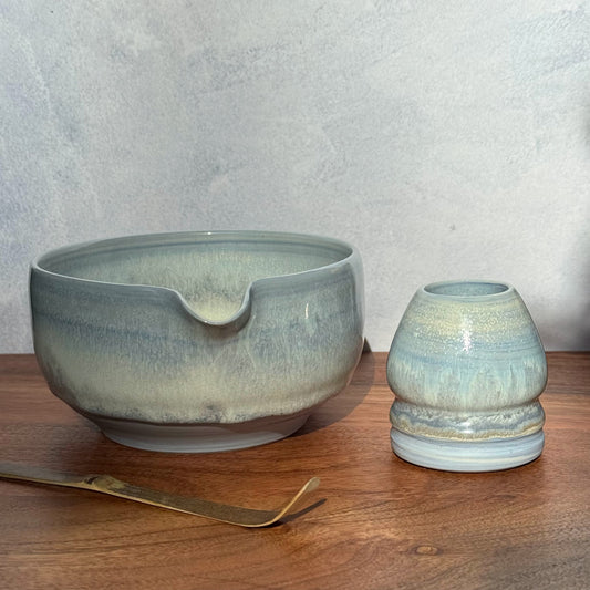 Matcha theeset - kom & standaard