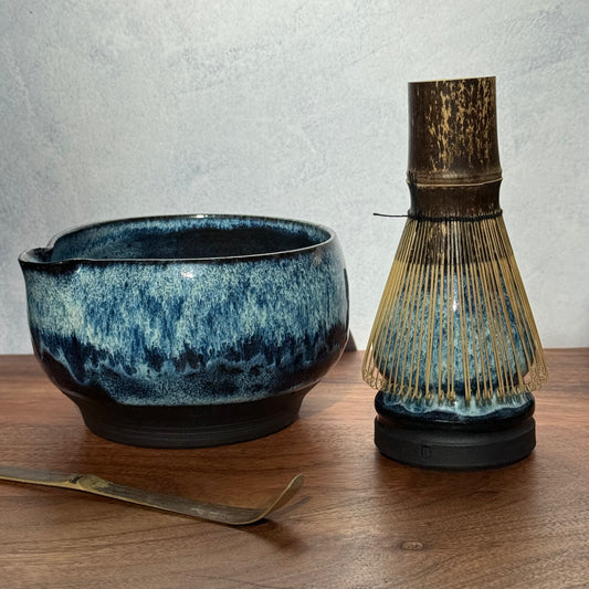 Matcha theeset - kom & standaard