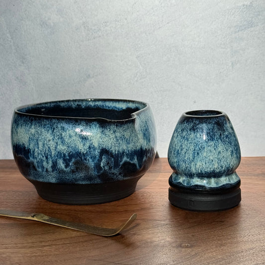 Matcha theeset - kom & standaard