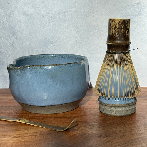 Matcha theeset - kom & standaard