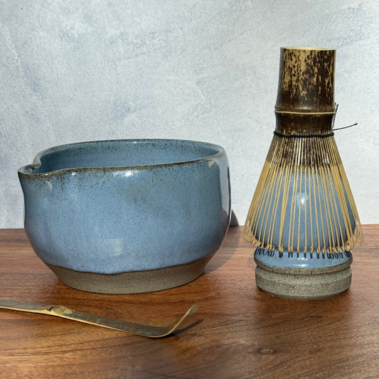 Matcha theeset - kom & standaard