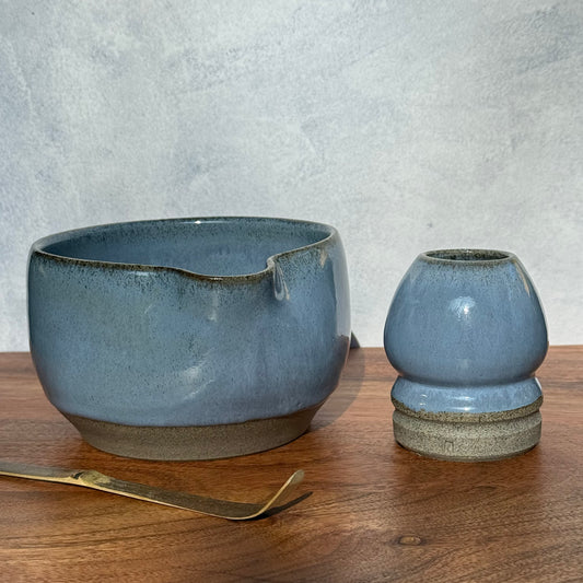 Matcha theeset - kom & standaard