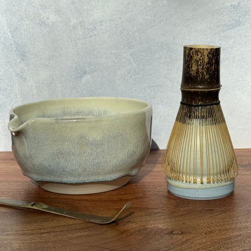 Matcha theeset - kom & standaard