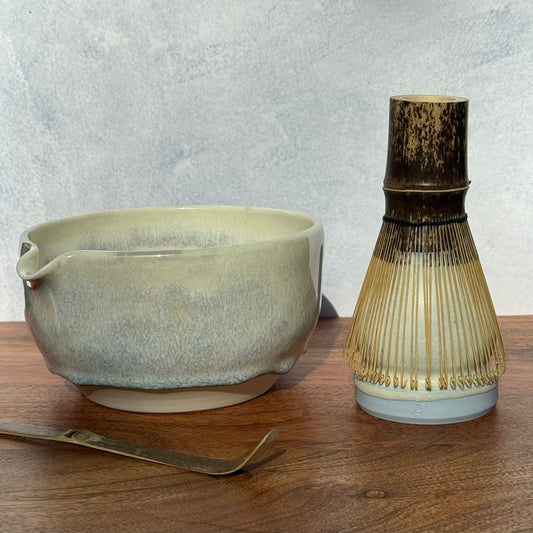 Matcha theeset - kom & standaard