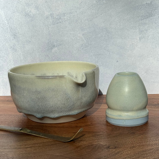 Matcha theeset - kom & standaard