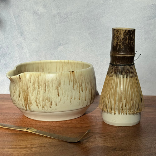 Matcha theeset - kom & standaard