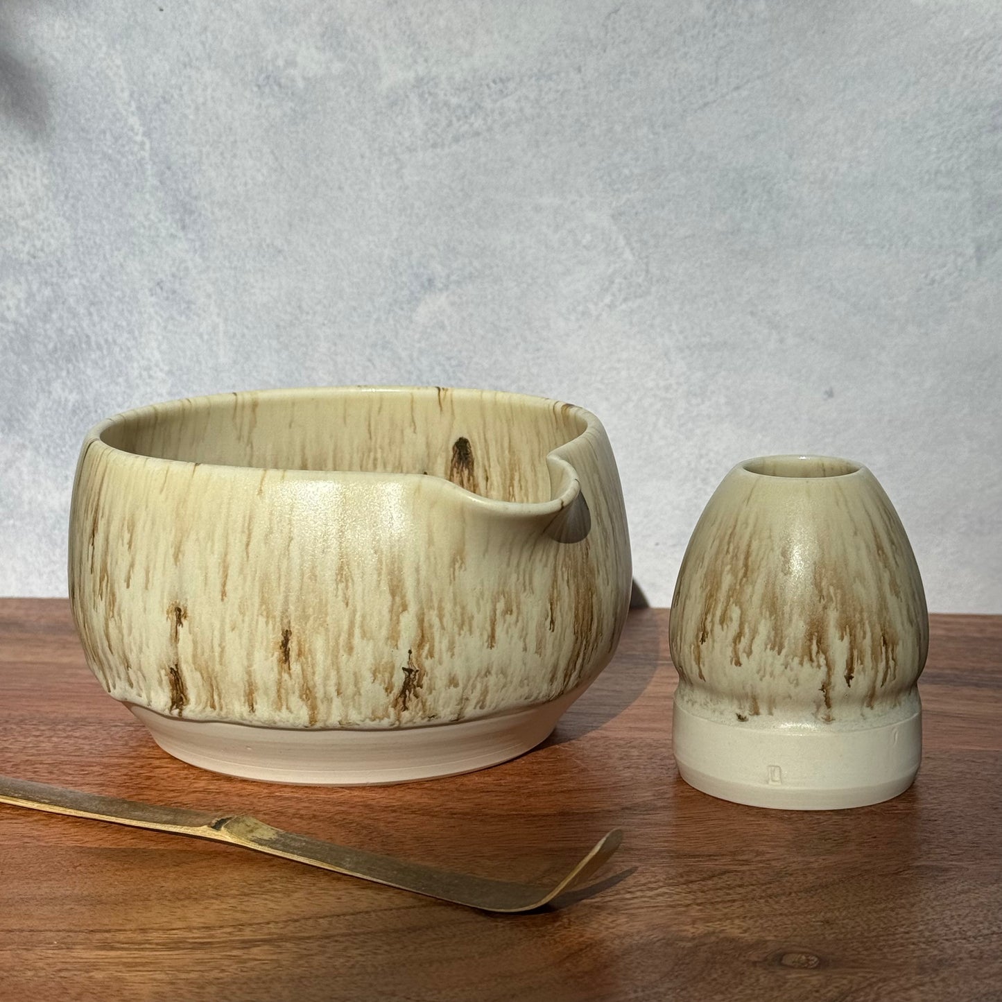 Matcha theeset - kom & standaard